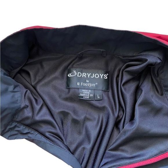 FootJoy Dryjoys Red FJ Pullover Windbreaker Men’s Size L - Picture 2 of 6